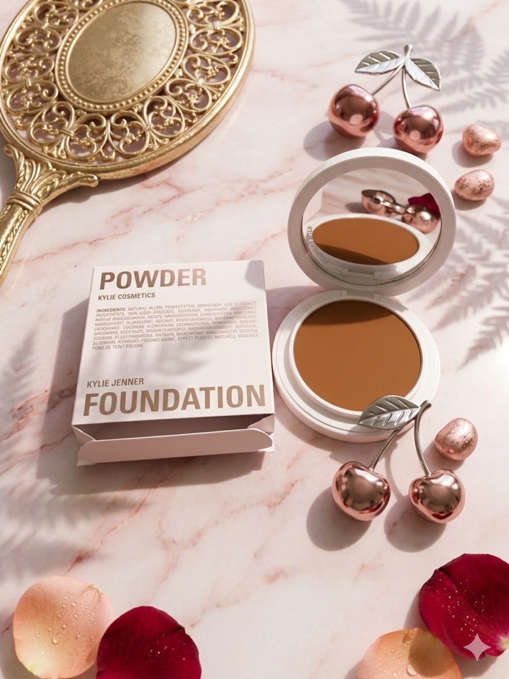 Kylie Cosmetics Powder Foundation — Warm Honey